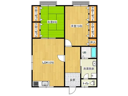 オークヒルズ【A3号室】の間取り