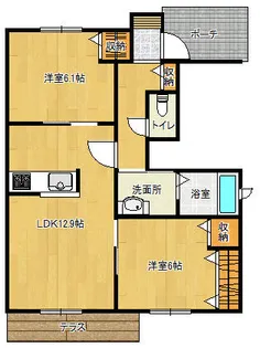 ヴィラーム アウリンコ【1階】の間取り