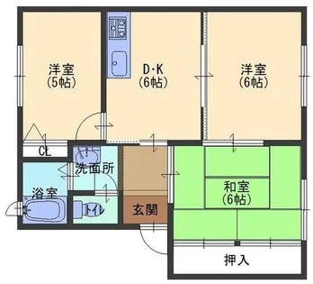 兵庫県丹波市柏原町柏原【アパート】の間取り