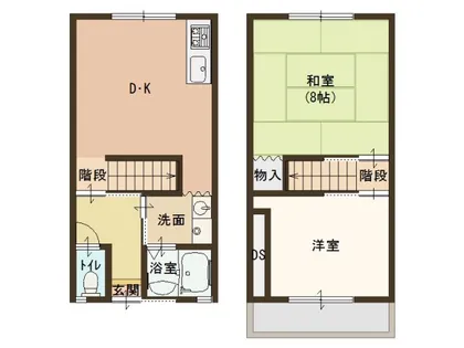 兵庫県丹波市氷上町石生【タウンハウス】の間取り