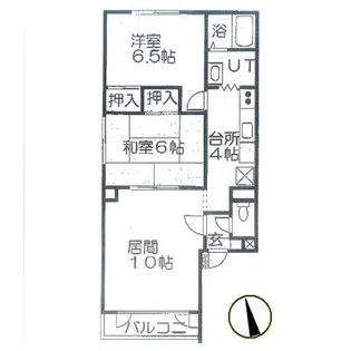 メゾン・ル・シェールⅡ【201号室】の間取り