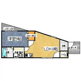 大阪府藤井寺市道明寺1丁目【アパート】の間取り