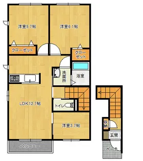 アリスティオ【2階】の間取り