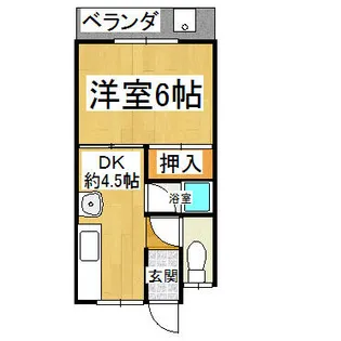ハッピーハイツ大保A【102号室】の間取り