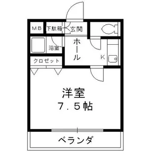 コンフォート春木【202号室】の間取り