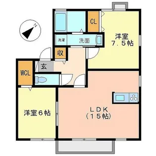 ロイヤルステージA【101号室】の間取り