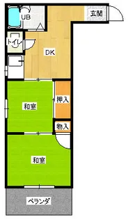 第1サンピア【406号室】の間取り