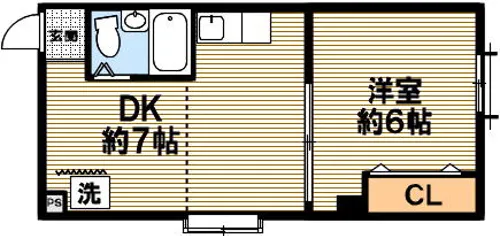 レファインド北青木【401号室】の間取り