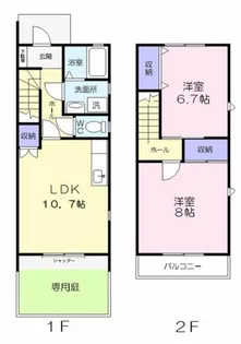 愛知県豊川市大橋町3丁目【アパート】の間取り