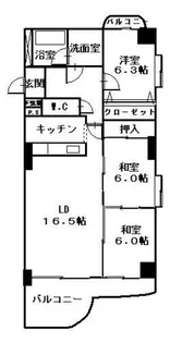 イオラニガーデン【305号室】の間取り