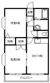 ロイヤル丸山【2階】の間取り