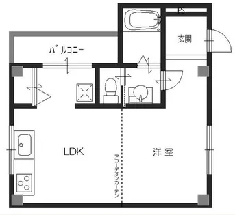 聖天ハイツ【2階】の間取り
