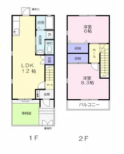 愛知県豊川市大橋町1丁目【アパート】の間取り
