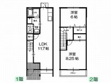 アウローラ A棟【A-2号室】の間取り