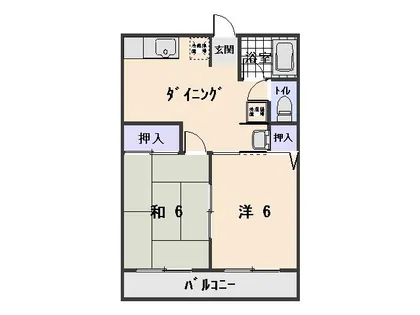 エバーグレースⅠ【2階】の間取り