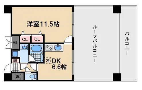 ウイングコート阿波座【903号室】の間取り