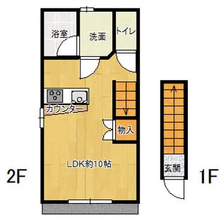 大阪府枚方市長尾家具町1丁目【一戸建】の間取り