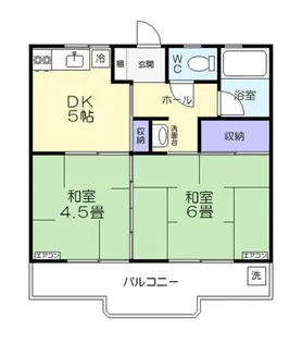 愛知県豊川市伊奈町縫殿【マンション】の間取り
