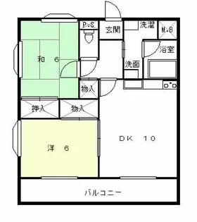 ファイン舞子坂【201号室】の間取り