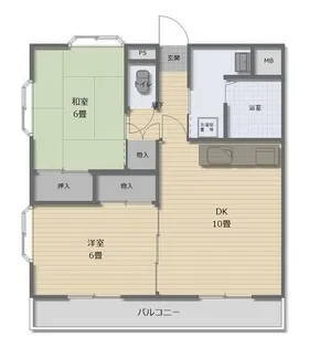 ファイン舞子坂【2階】の間取り