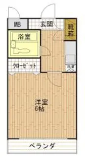 ロマネスク長田【1階】の間取り