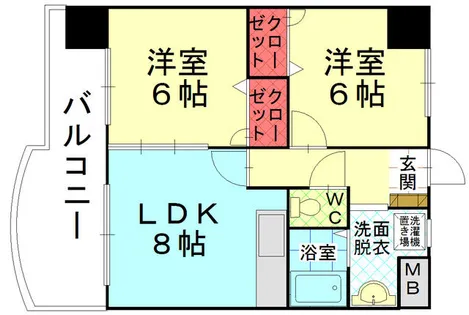 アンテスⅡ【7階】の間取り