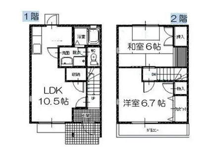 レガーロカルド A棟【A-3号室】の間取り