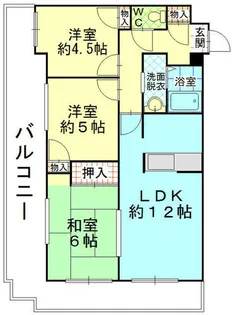エルザサンリバー戸畑【7階】の間取り