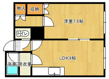 コーポ風見鶏【2階】の間取り