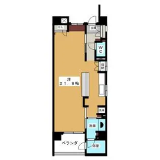 SK BUILDING-3【601号室】の間取り