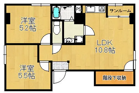 シャロンハウス【2階】の間取り