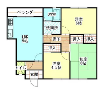 グリーンクウ【2階】の間取り