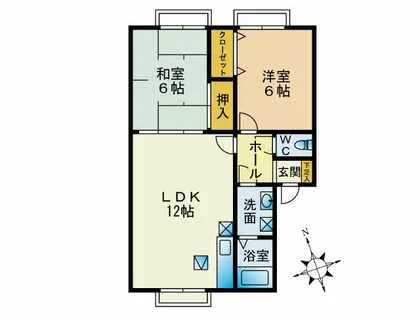 メロディービューラーA【2階】の間取り