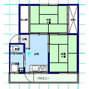 大庭アパート【105号室】の間取り