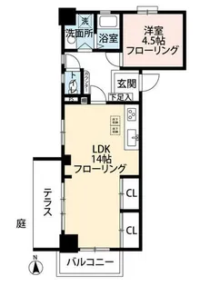 シーアイマンション丸の内【1階】の間取り