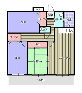 セフティワン【702号室】の間取り