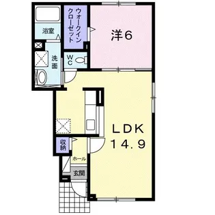 カーサ・ブリーゼ【1階】の間取り