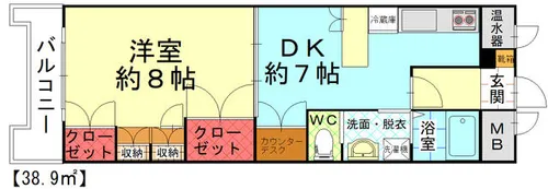 シャルマンエルディオ【2階】の間取り