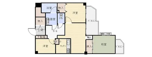 愛知県名古屋市港区知多2丁目【マンション】の間取り