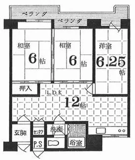 コンフォート北澤【3階】の間取り