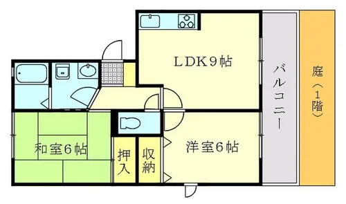サンテラス香椎【301号室】の間取り