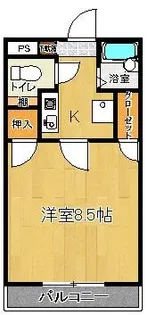 ヴィラージュⅠ【2階】の間取り