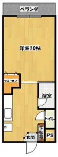 コーポラス坂井【4階】の間取り