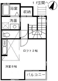 兵庫県神戸市中央区熊内町3丁目【アパート】の間取り