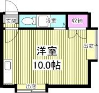 エクセル豊平【2号室】の間取り