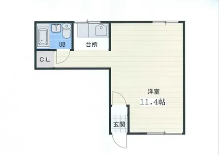 深川総合ハイツ第二【101号室】の間取り