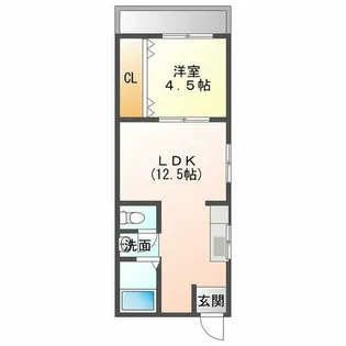 竜王ハイツ【208号室】の間取り