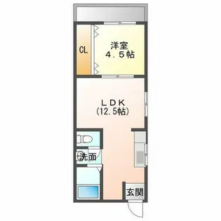 竜王ハイツ【208号室】の間取り
