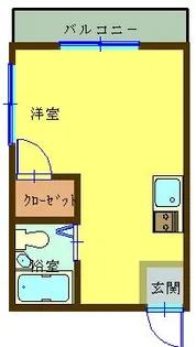 福岡県北九州市小倉北区昭和町【マンション】の間取り