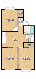 パークハイツ【202号室】の間取り